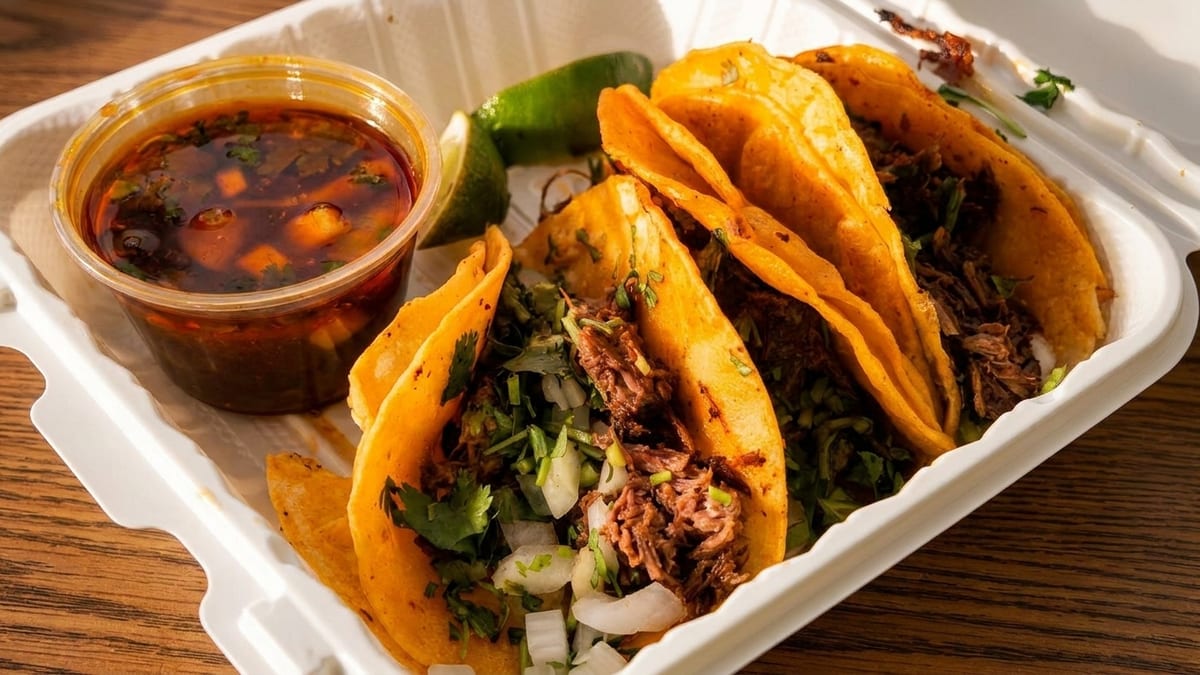 The birria tacos