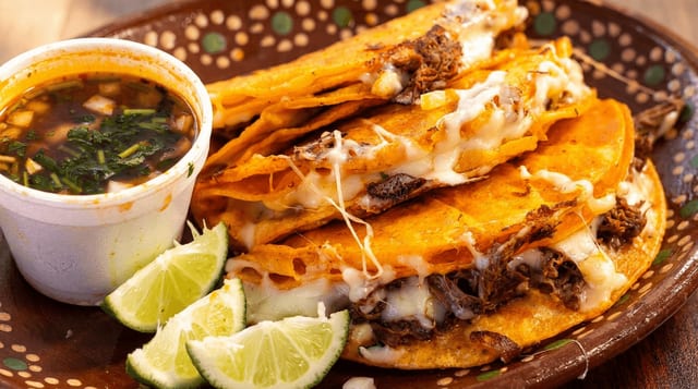 3 Quesabirria Tacos.